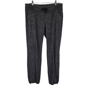Athleta Heathered Gray Pocket Athletic Athleisure Women's Jogger Pants Lg